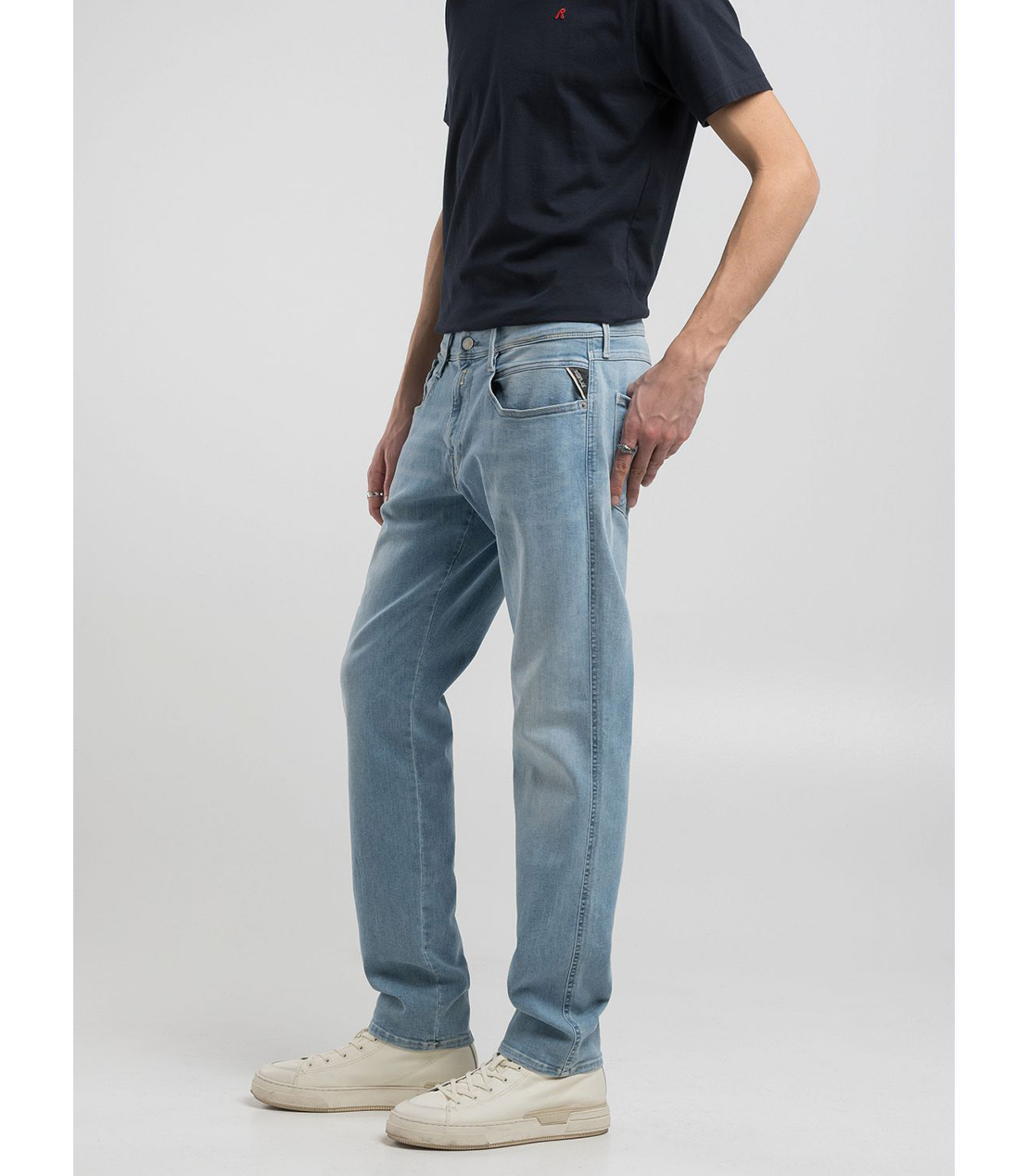 スリムフィットANBASS Hyperflex Dustデニム 詳細画像 ライトブルー 3